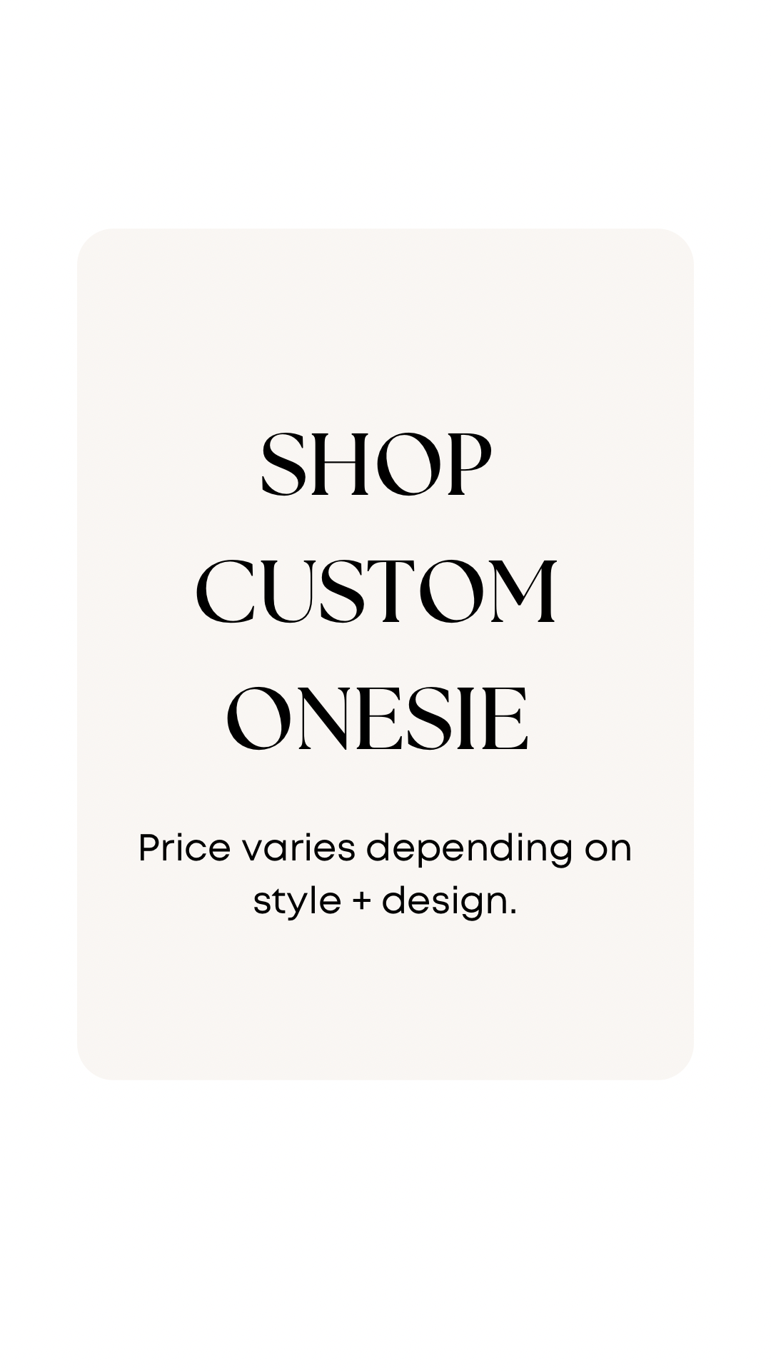 Custom Onesie