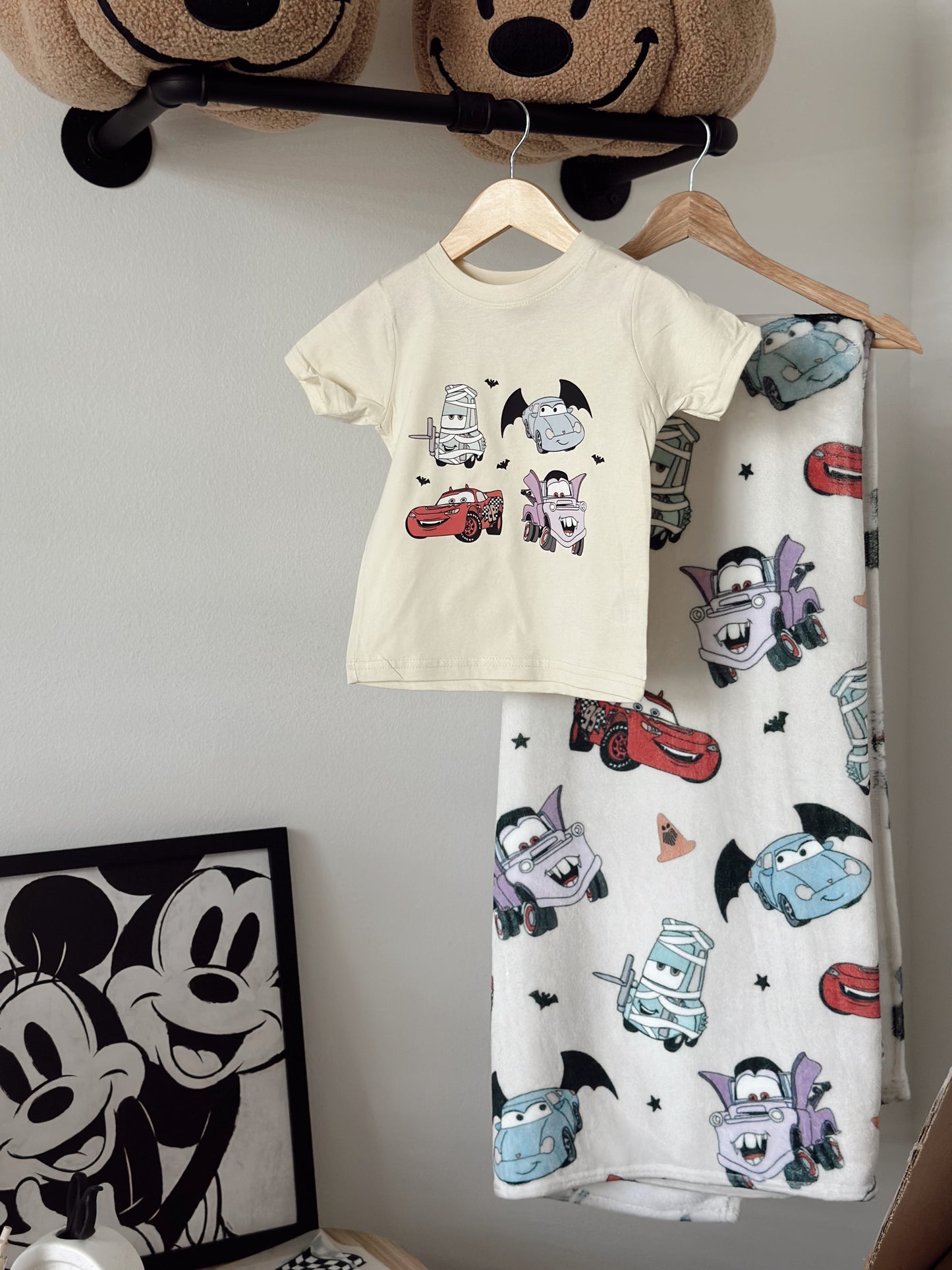 Ready To Ship Spooky Cars Minky Blanket