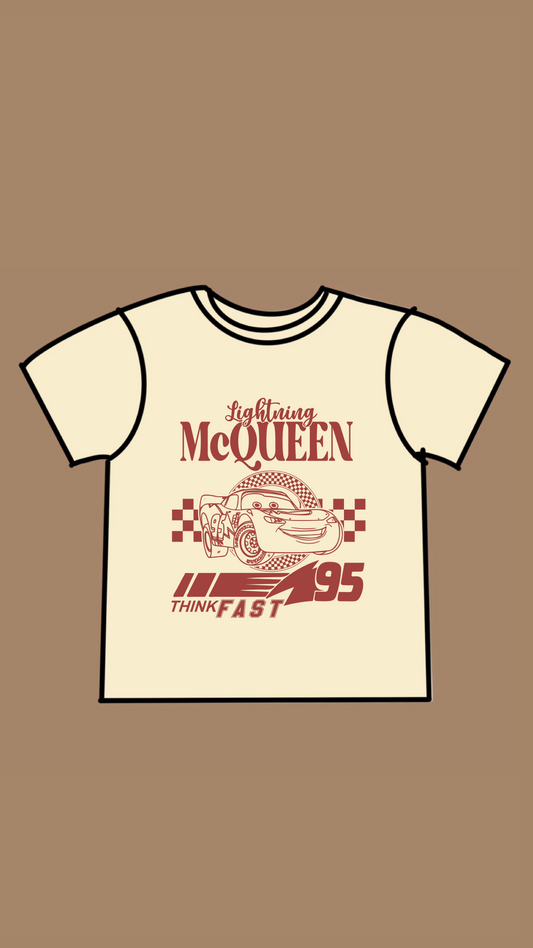 Neutral Double Sided Red Car T-Shirt