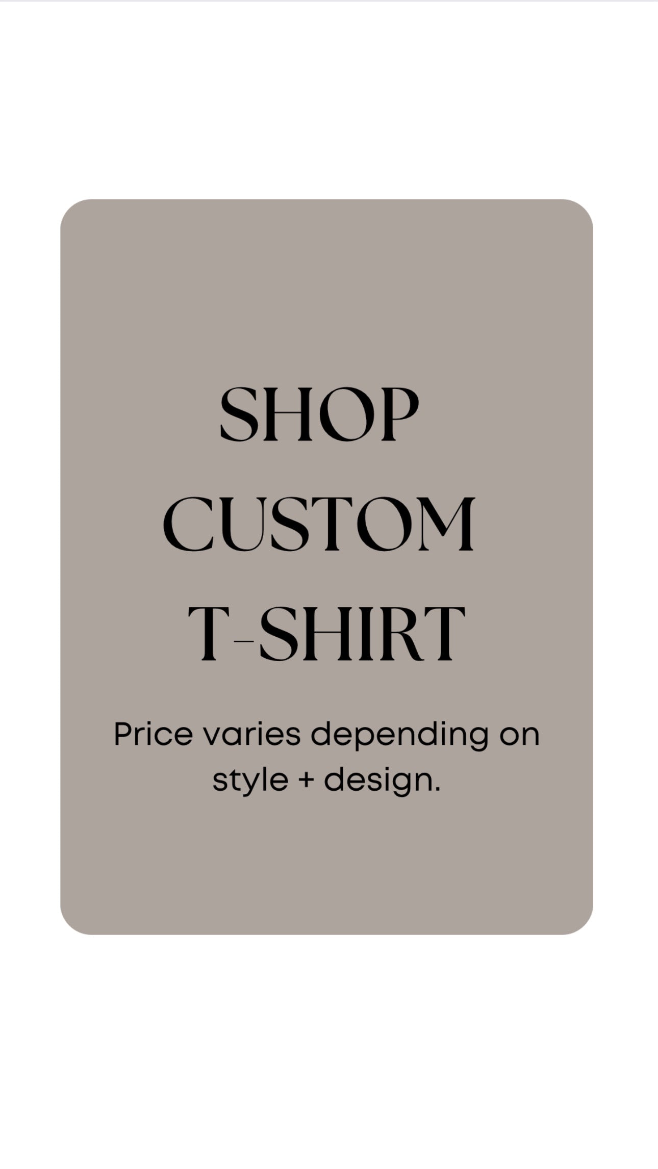 Custom T-Shirt